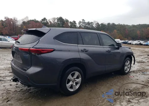 2021 Toyota Highlander L from USA, damaged, VIN 5TDBZRBH7MS546853